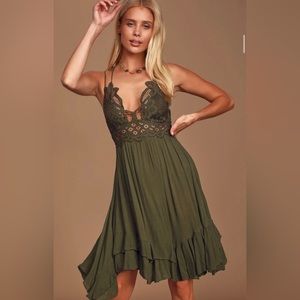 Free People Adella Slip Dress